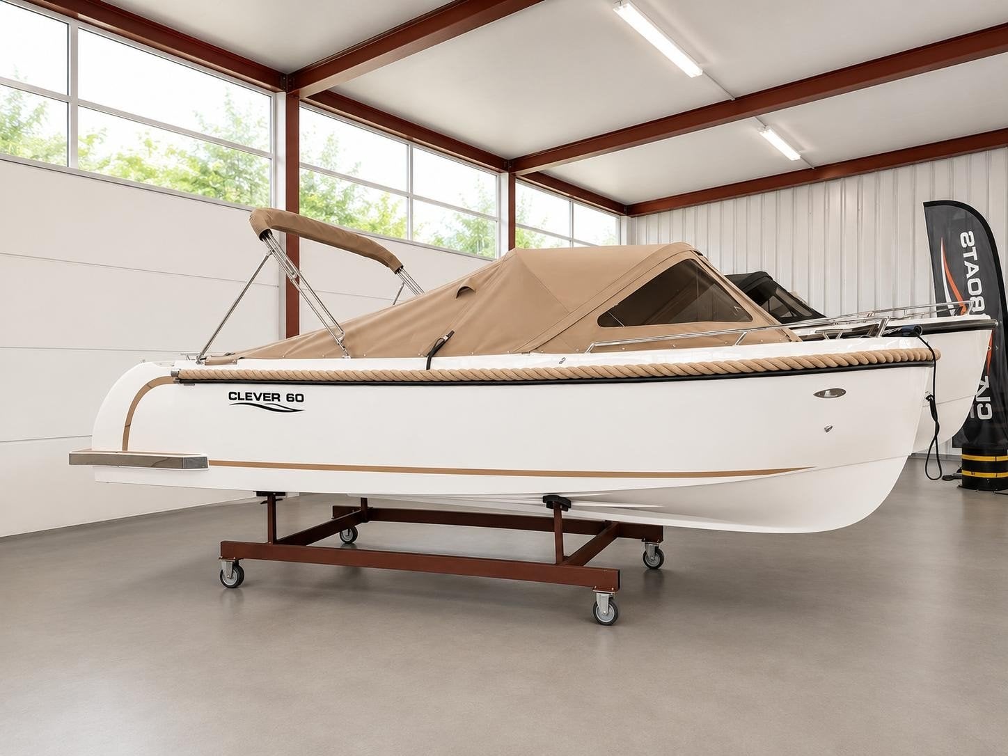 Clever 60 met Honda BF50, Watersport en Boten, Sloepen, Ophalen, Clever, Kussenset