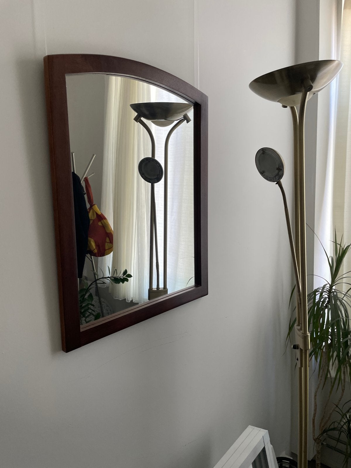 Mooie spiegel met houten lijst (70x55 cm), Huis en Inrichting, Ophalen, Gebruikt, Minder dan 100 cm, Rechthoekig
