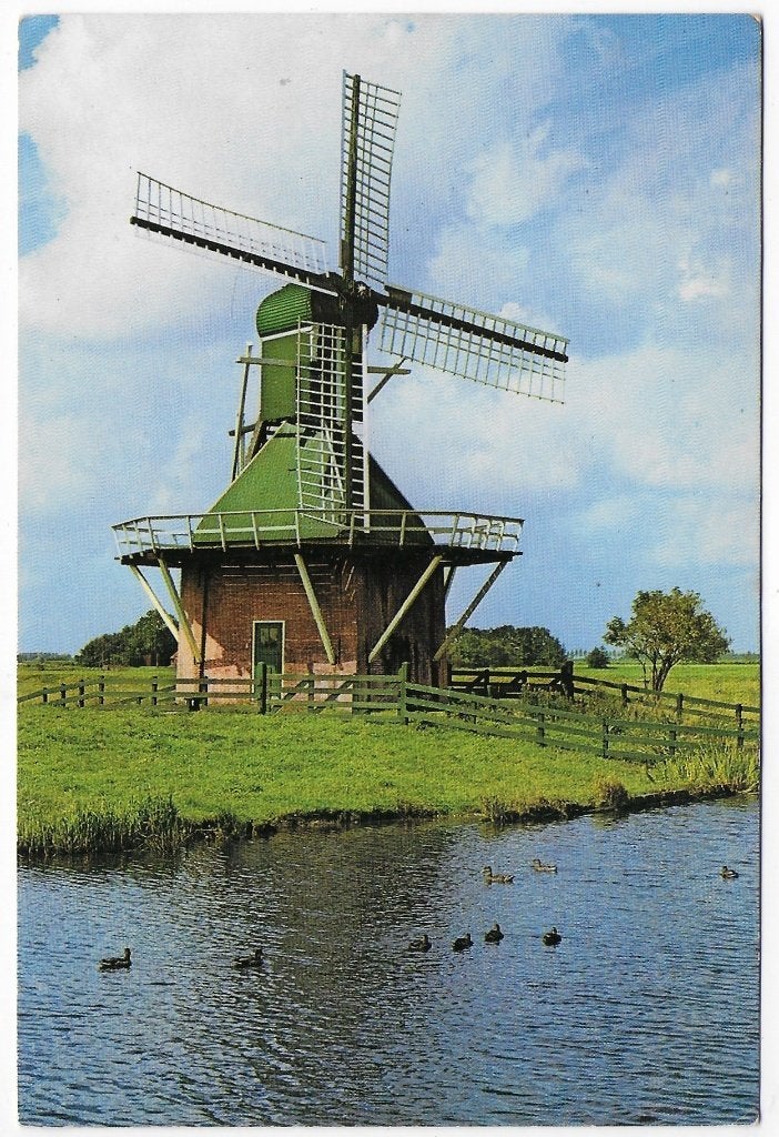 Joure Wipwatermolen Ongelopen Ansichtkaart ( B5591 ), Ophalen of Verzenden, 1980 tot heden, Ongelopen