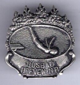 Bosbad Hoeven N.B. nu SPLACH zilverkleurig broche ( P_098 ), Verzenden, Nieuw, Stad of Land, Speldje of Pin