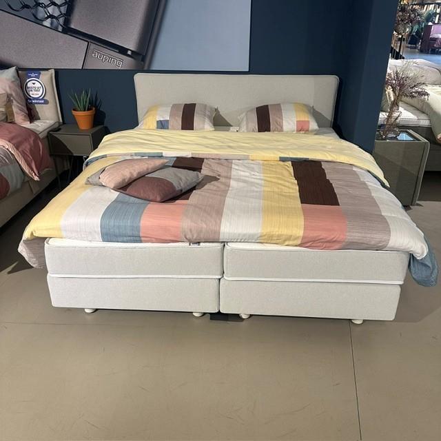 Auping Original Boxspring Deelbaar - 180x210cm, Ophalen, 210 cm, Grijs, 180 cm