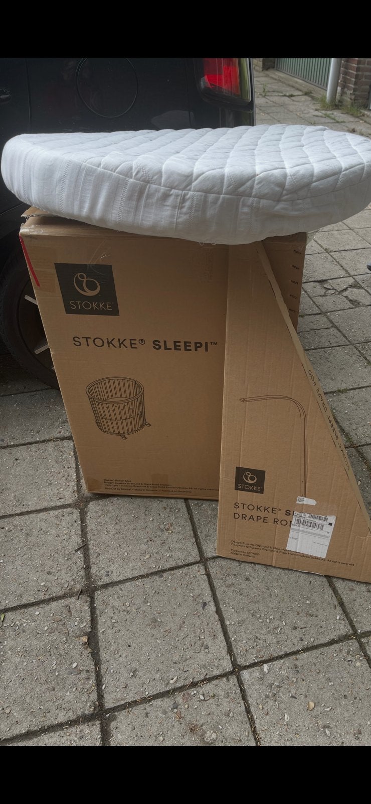 Stokke Sleepi mini wieg / box + piekstok + matras NIEUW, Kinderen en Baby's, Ophalen, Nieuw, Wieg