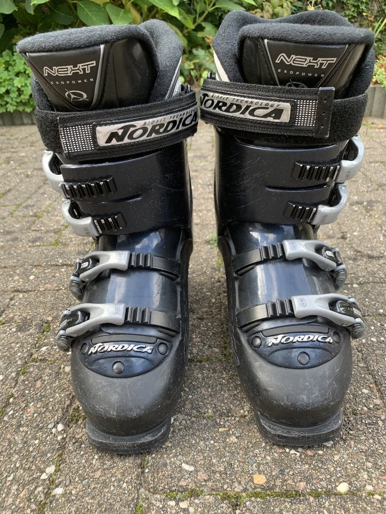 Skischoenen en Ski's, Sport en Fitness, Ophalen, 160 tot 180 cm, Gebruikt, Schoenen