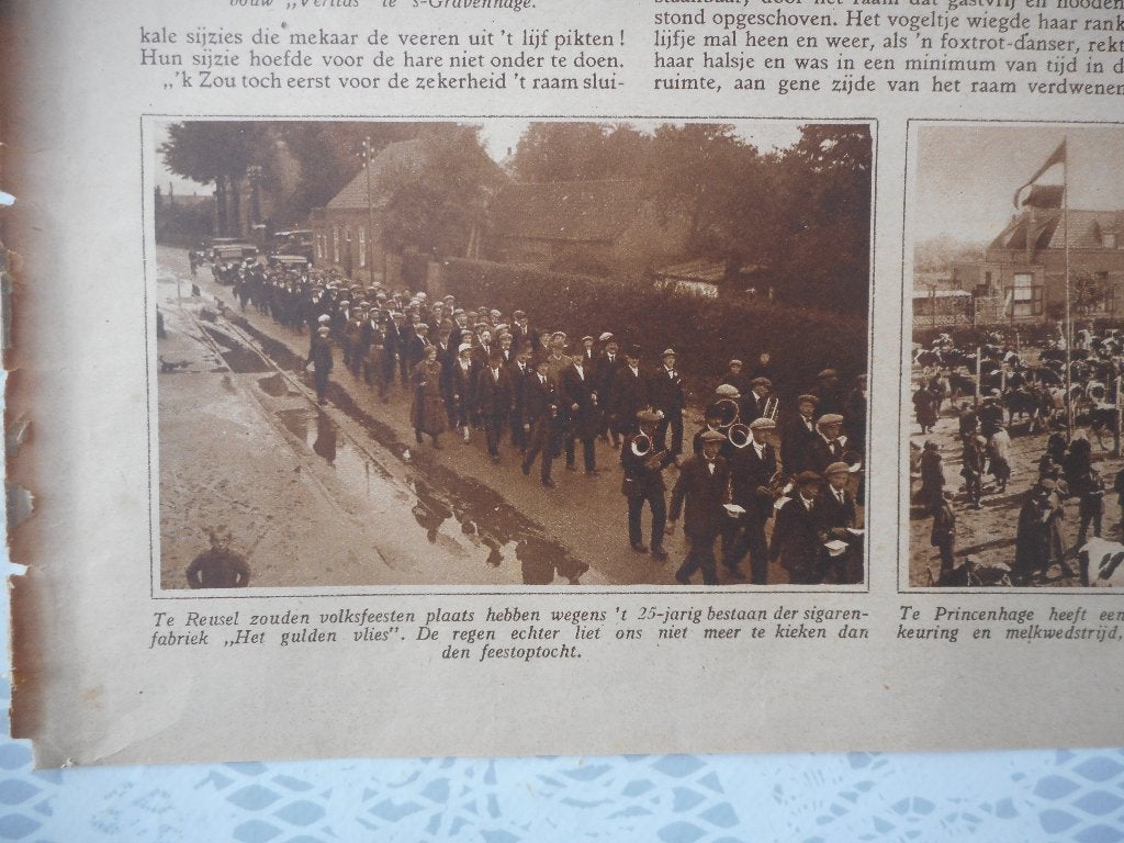Reusel. Sigarenfabriek Het gulden vlies. 1925., Ophalen of Verzenden, 1920 tot 1940, Nederland, Knipsel(s)