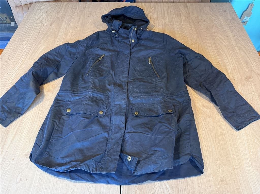Barbour Ridge Waxjas Blauw met Capuchon - Maat 44, Kleding | Heren, Ophalen of Verzenden, Zo goed als nieuw, Blauw