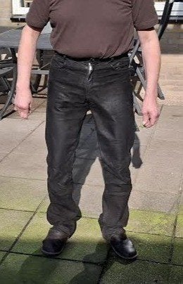 Leren Motor spijkerbroek maat 50  Heren, Motoren, Kleding | Motorkleding, Broek | leer, Heren, Highway 1, Ophalen of Verzenden