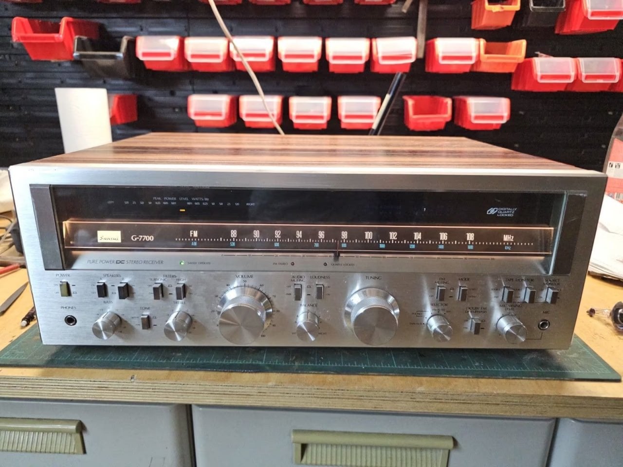 Sansui G-7700 stereo receiver – vintage jaren '70, Ophalen of Verzenden