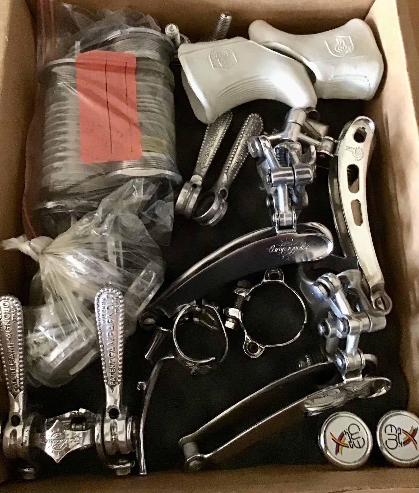 Lot Campagnolo Fietsonderdelen, Fietsen en Brommers, Gebruikt, Aluminium, Racefiets, Ophalen