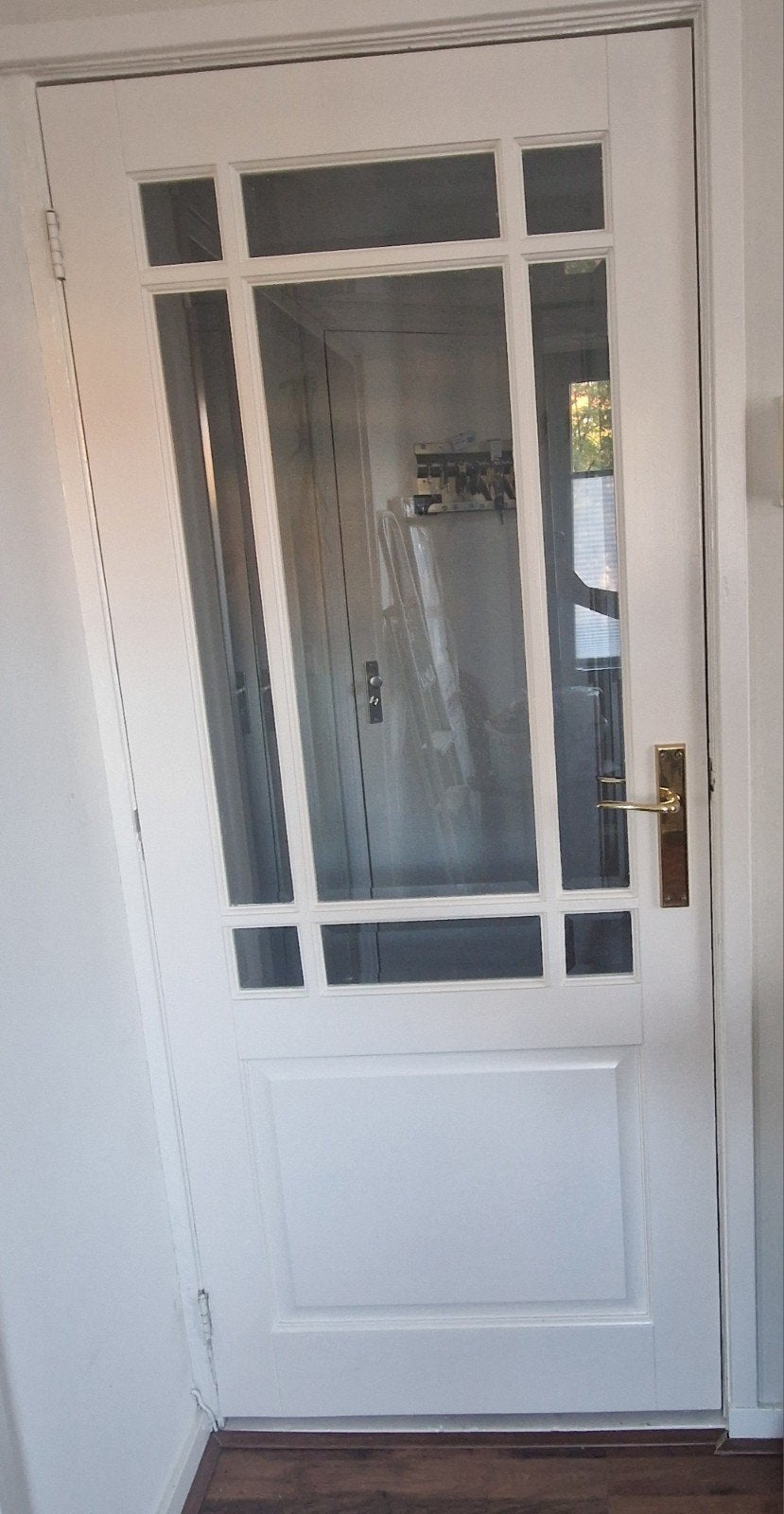 2x Prachtige stompe binnendeuren met geslepen glas, Ophalen, Binnendeur