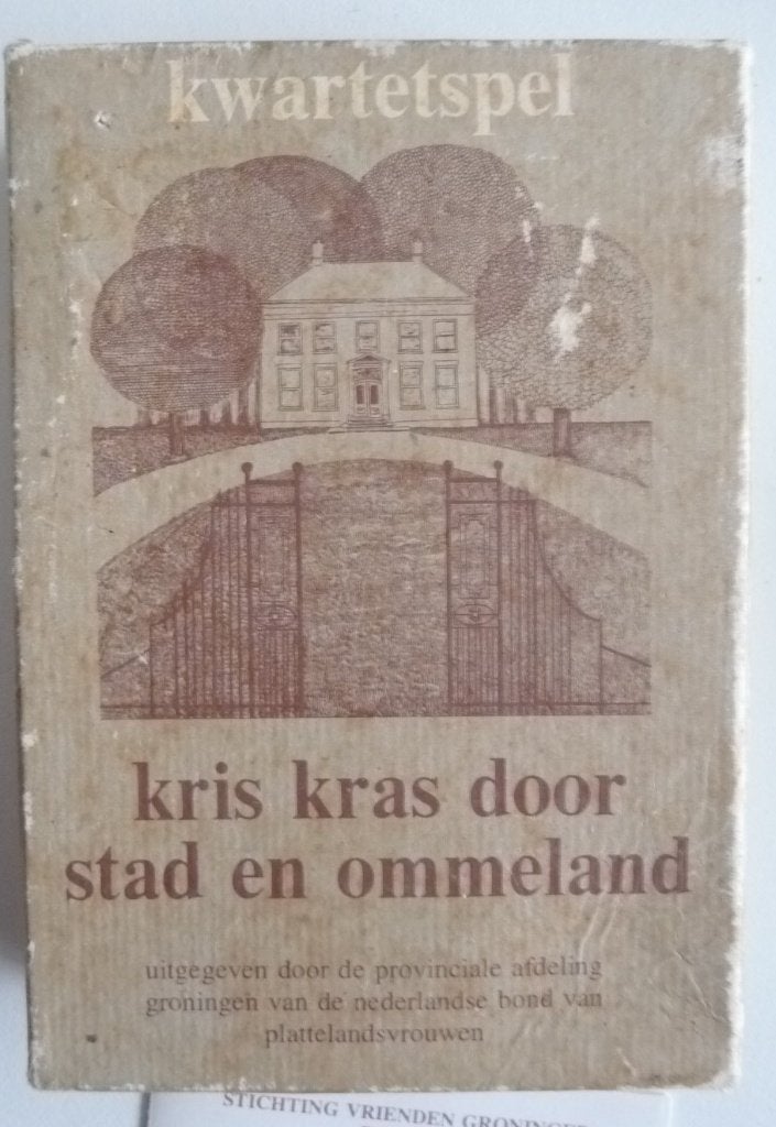 4 OUDE STEDENKWARTET EN 1 KRIS KRAS DOOR STAD EN OMMELAND, Verzenden, Zo goed als nieuw, Kwartet(ten)
