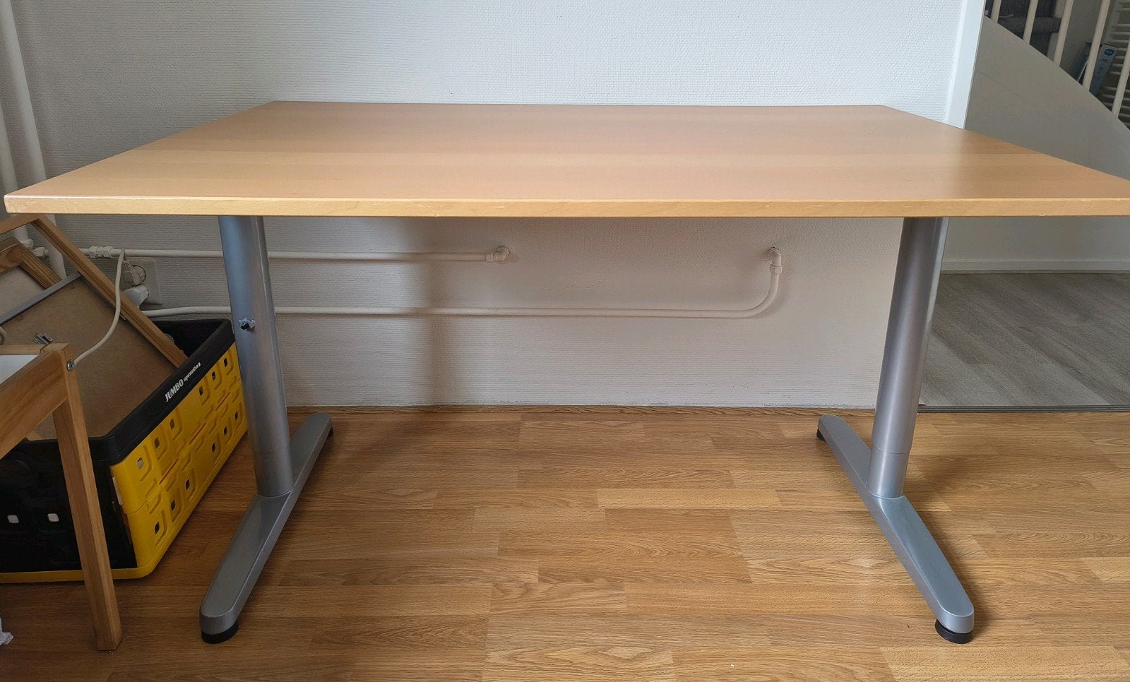 IKEA Galant verstelbaar bureau 120 x 80 cm, Ophalen, Gebruikt, 120 cm, IKEA