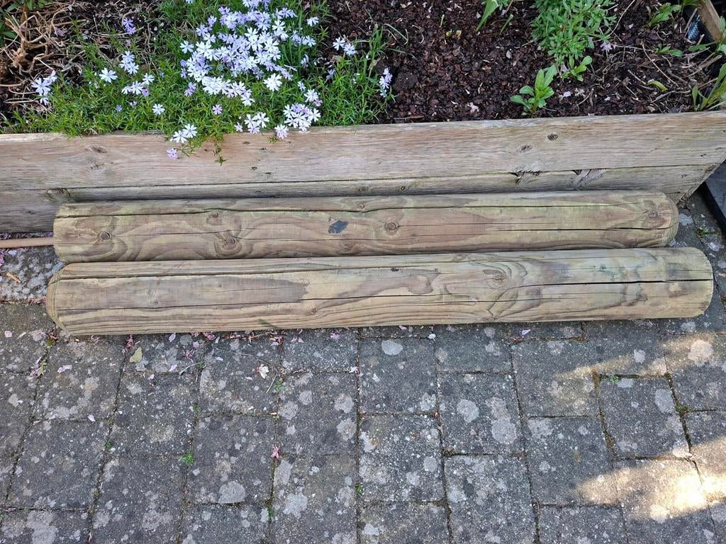 2 palen geïmpregneerd 120 lang 13.5 doorsnee, Ophalen, 250 cm of meer, Palen