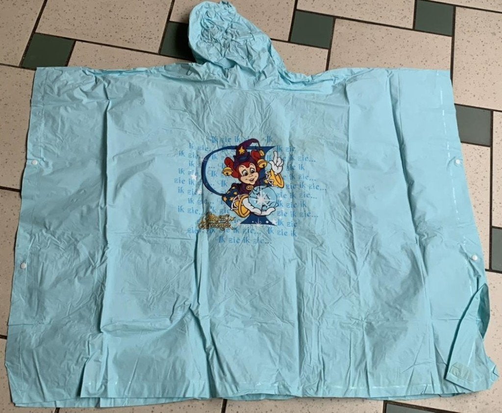 2 stuks. Efteling blauwe kinder regencape poncho m. Pardoes., Verzamelen, Efteling, Ophalen of Verzenden, Zo goed als nieuw, Overige typen