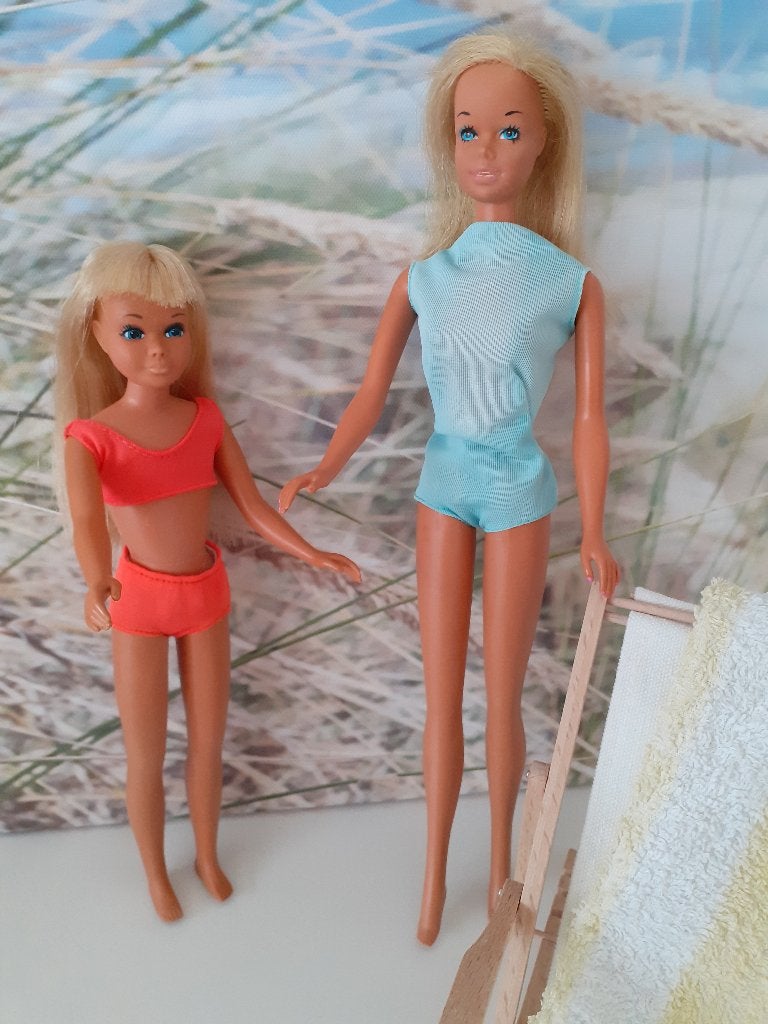 Vintage Barbie poppen Sunset Malibu (1971-1976), Ophalen of Verzenden, Gebruikt, Fashion Doll