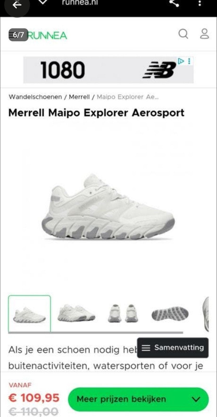 Merrell outdoor Maat 43 (Nieuwprijs EUR 110), Overige merken, Overige typen, Ophalen of Verzenden, Zo goed als nieuw