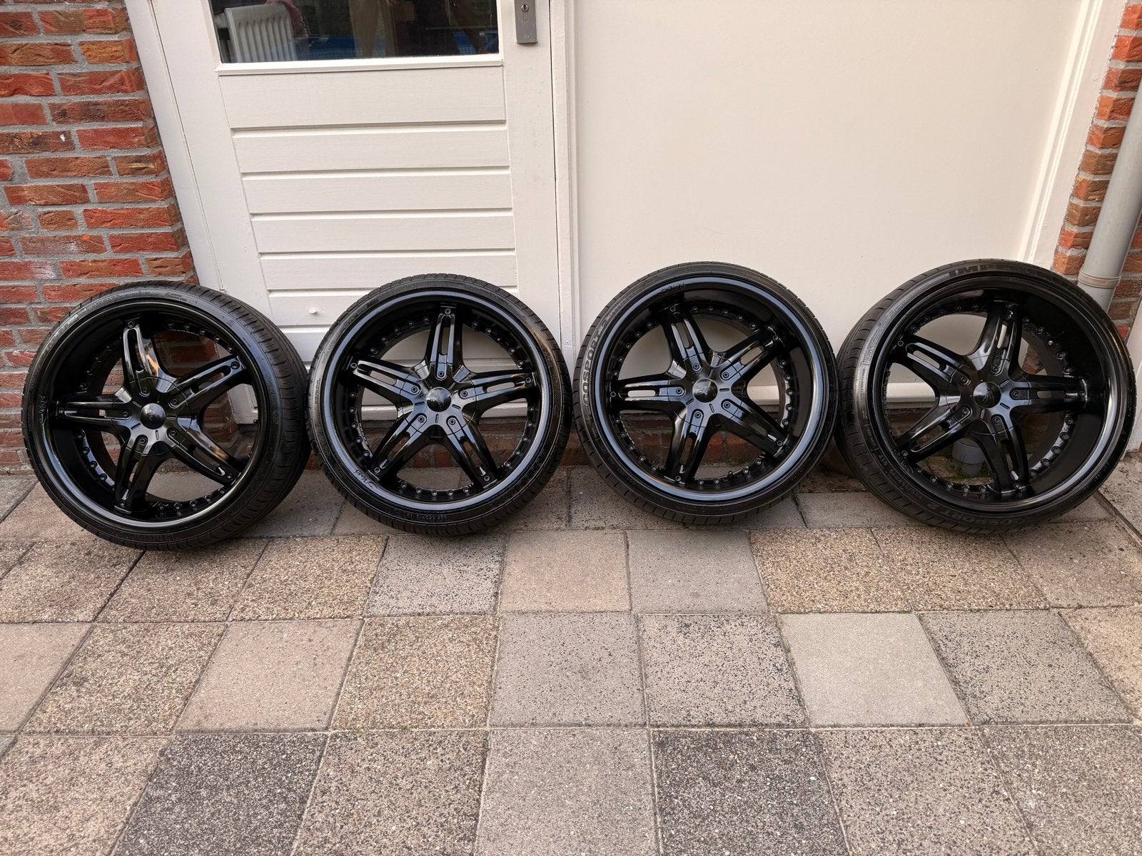 Set van 4 USA Davinci Velgen met Zomerbanden - 19 inch, Auto-onderdelen, Banden en Velgen, Banden en Velgen, Zomerbanden, 19 inch