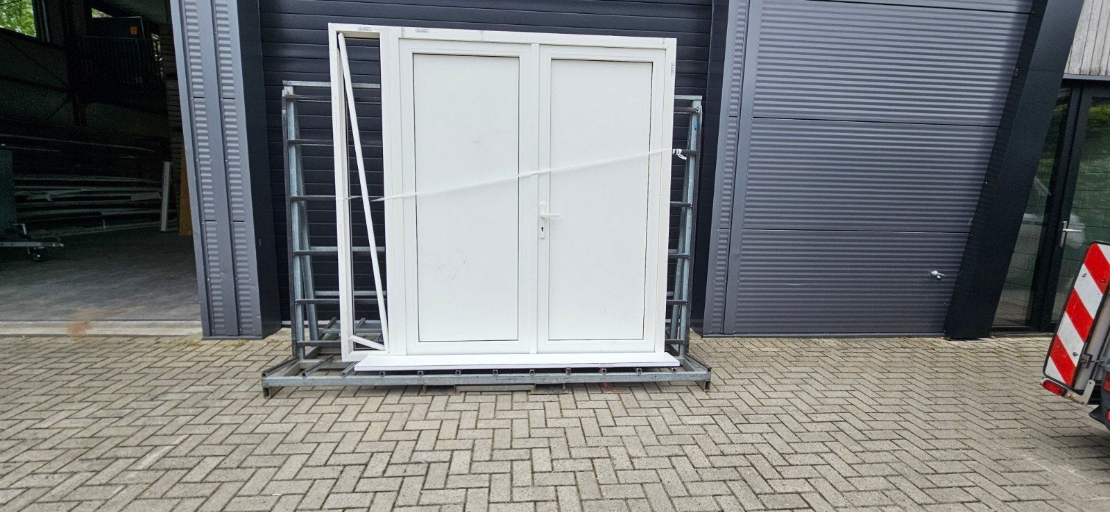 Kunststof Garagedeur, Kunststof, Ophalen of Verzenden, 120 cm of meer, 215 cm of meer