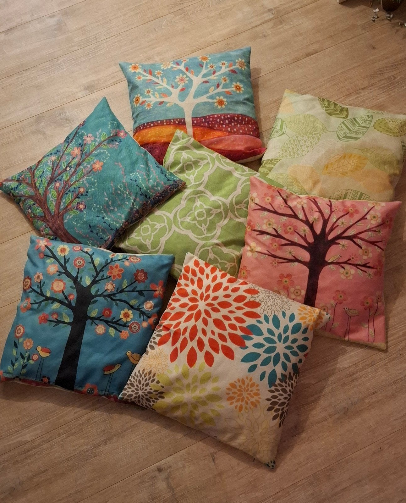 diverse sierkussens met prints, Huis en Inrichting, Gebruikt, Meerkleurig, Met print, Vierkant