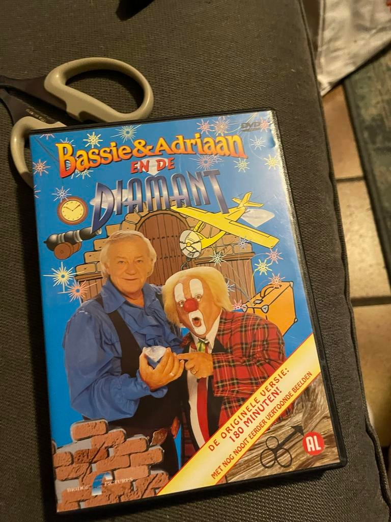 Bassie & Adriaan en de Diamant DVD - Originele Versie, Alle leeftijden, Ophalen of Verzenden, Gebruikt, Avontuur