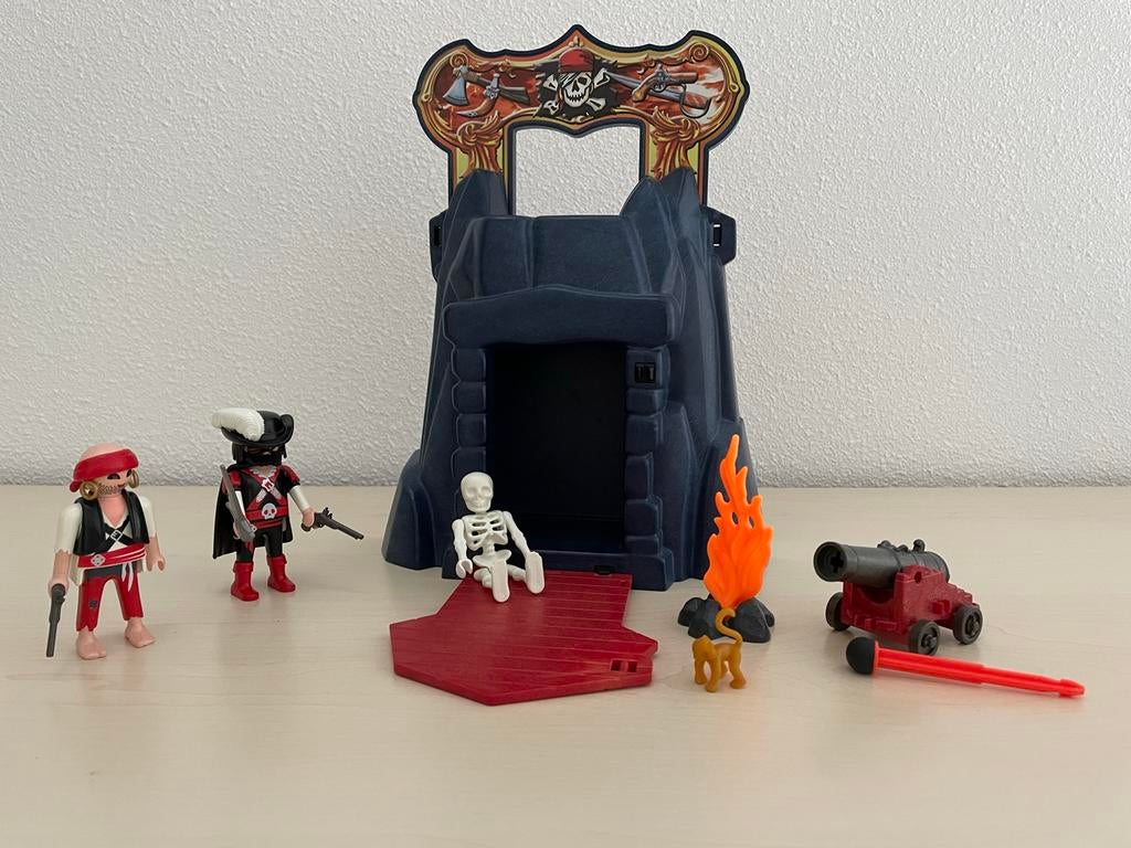 Playmobil 4776 Piratenfort met piraten en kanon, Ophalen of Verzenden, Zo goed als nieuw, Complete set
