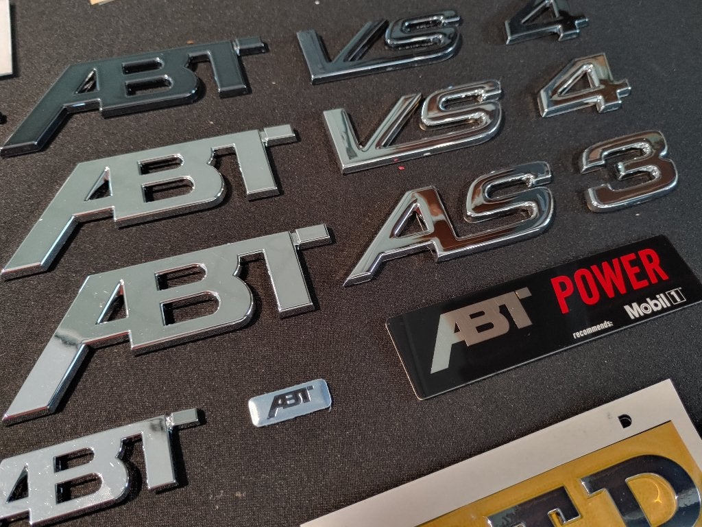 Nieuw Origineel ABT AS3 Kofferbak Logo's voor Audi A3, Ophalen of Verzenden
