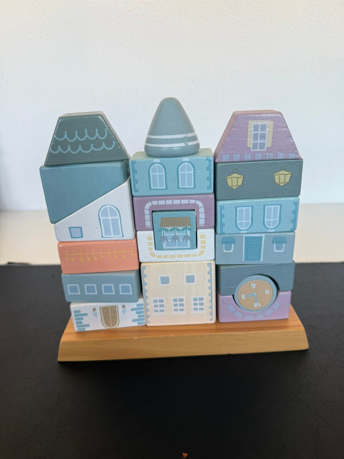 Stapelpuzzel huisjes little dutch, 2 tot 4 jaar, 10 tot 50 stukjes, Ophalen of Verzenden, Zo goed als nieuw