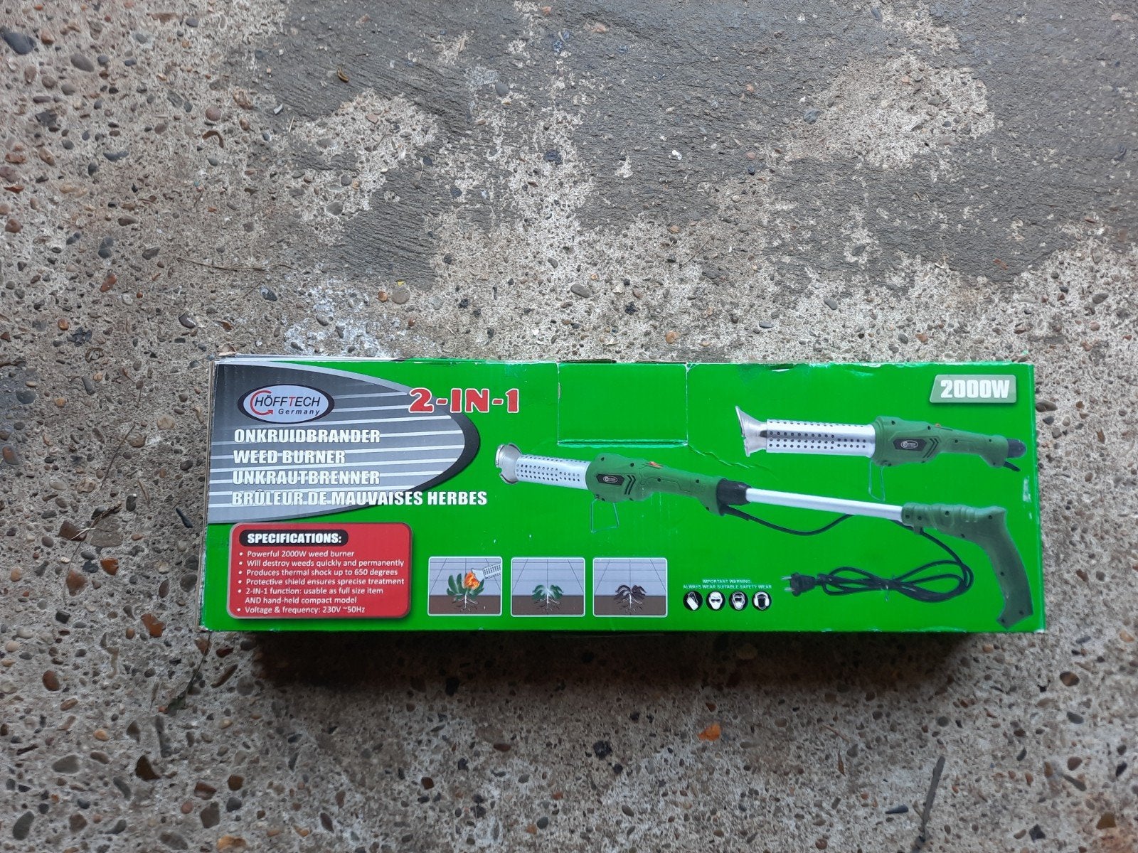 hofftech electrische onkruidbrander nieuw in de verpakking, Ophalen, Nieuw