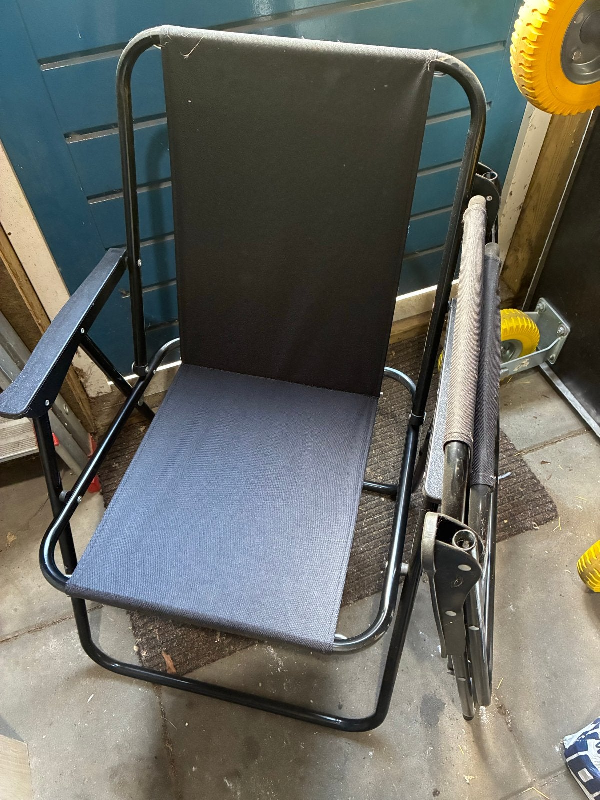 Nieuwe tuinstoelen - Zwart, inklapbaar en comfortabel, Tuin en Terras, Ophalen, Nieuw, Metaal, Inklapbaar