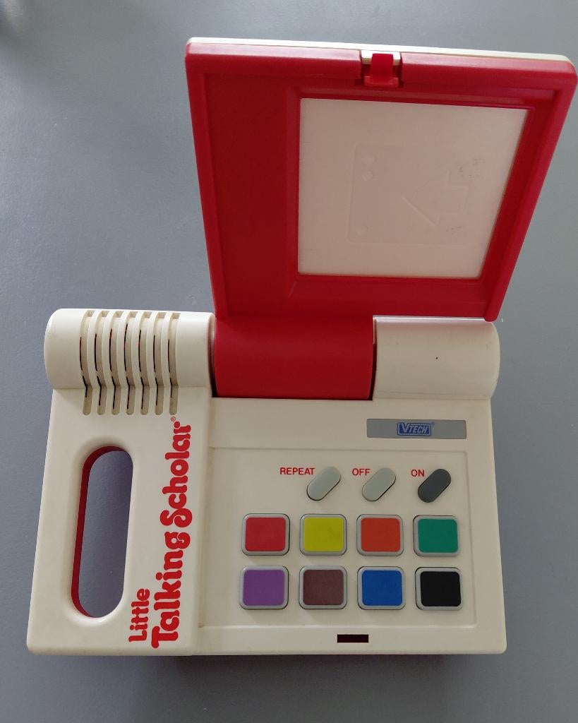 Vtech Little Talking Scholar vintage speelcomputer, Kinderen en Baby's, Speelgoed | Vtech, Ophalen, Zo goed als nieuw, 4 tot 6 jaar
