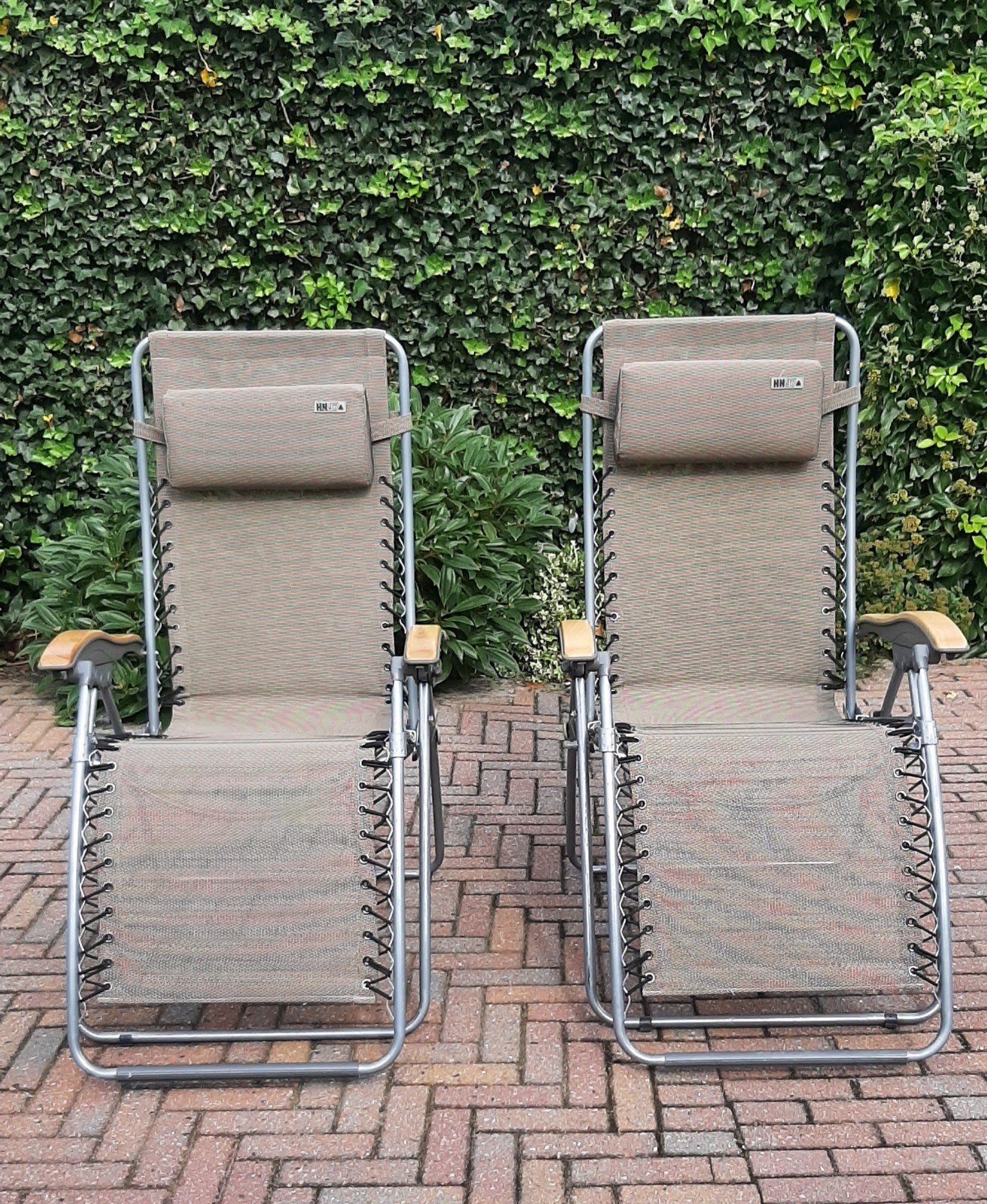 2 ANWB HN opvouwbare, verstelbare relaxstoelen. Z.g a.n., Ophalen, Zo goed als nieuw, Textileen, Inklapbaar