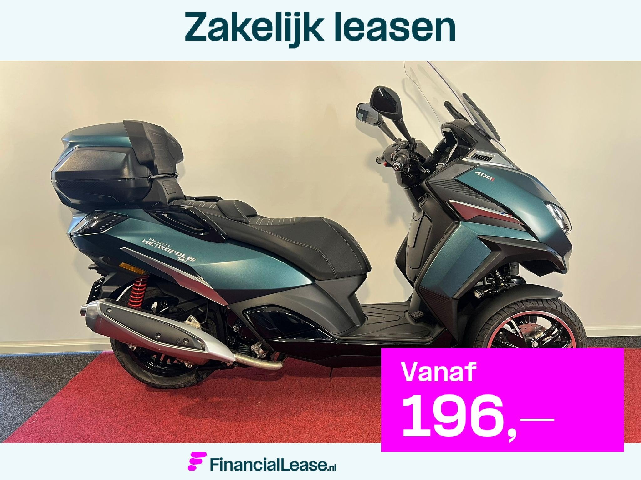 Peugeot Metropolis 400 SW van €14.499 nu, Motoren, Scooter, Nieuw, Bedrijf, Automaat