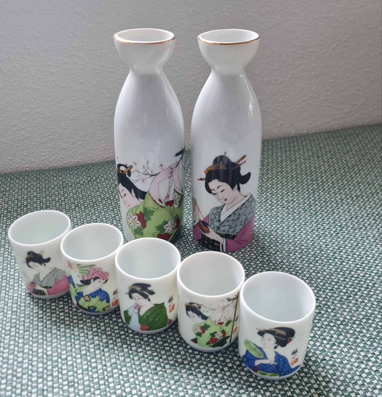 Japanse sake-set, Ophalen of Verzenden, Zo goed als nieuw, Keramiek, Overige stijlen