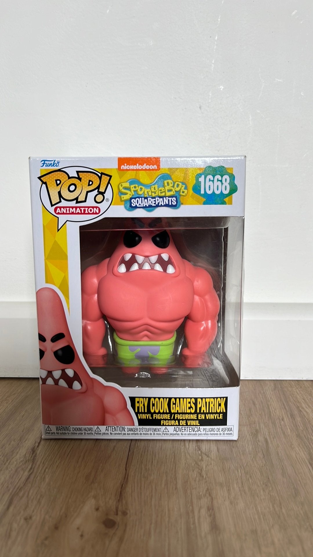 Spongebob funko pop fry cook games patrick nr. 1668, Ophalen of Verzenden, Zo goed als nieuw