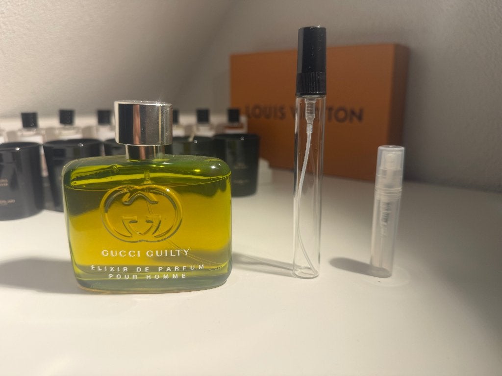 Guilty Elixir decant sample split parfum, Verzenden, Nieuw