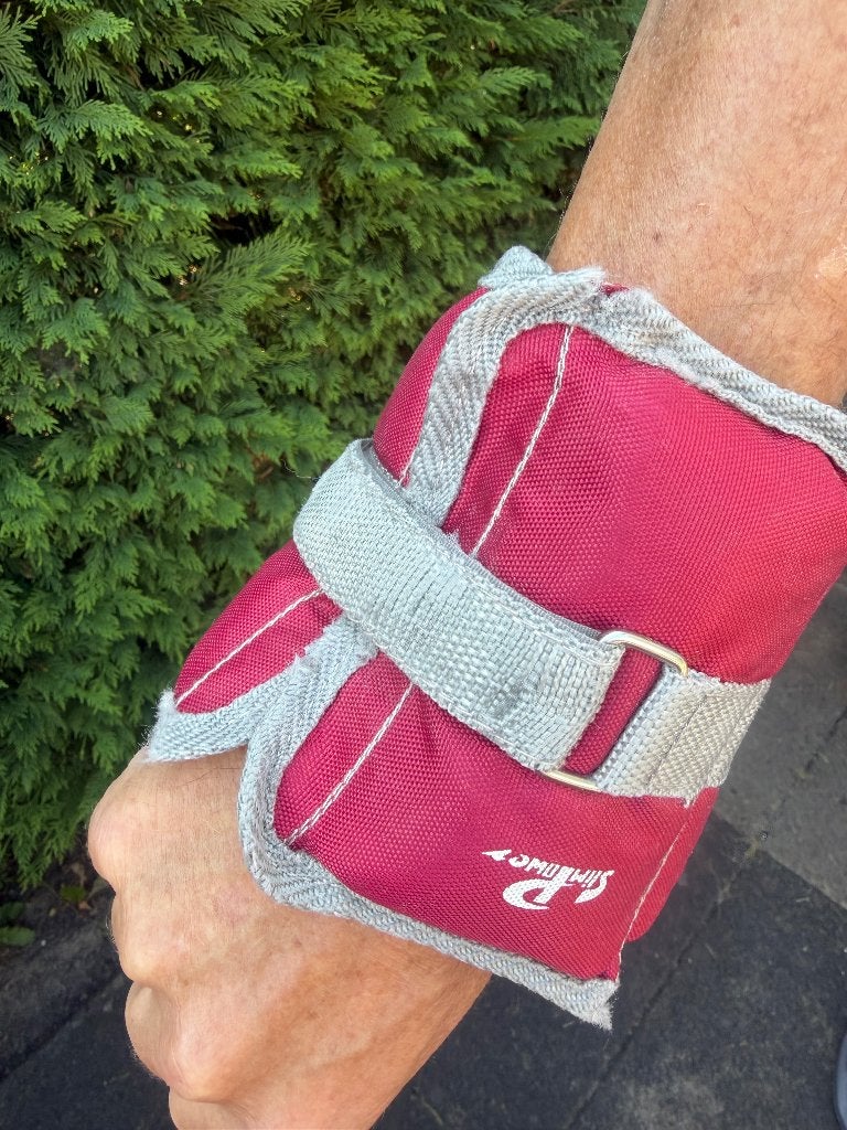 Set Vinted fitness enkel/polsmanchetten 4x1200 gram, Ophalen of Verzenden, Gebruikt, Benen, Overige typen