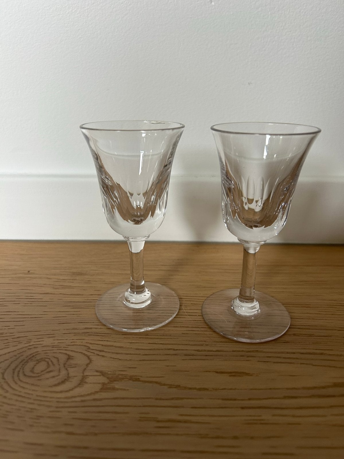 Set van 2 Vintage Borrelglaasjes - Kristal, Antiek en Kunst, Ophalen of Verzenden