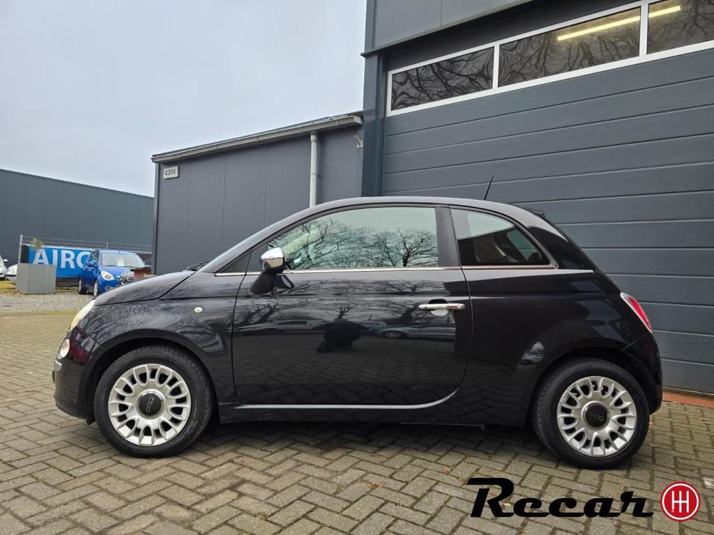 Fiat 500 - 86pk/Easy/Airco/Zwart/Netjes, Auto's, Fiat, Voorwielaandrijving, Euro 5, 86 pk, Gebruikt