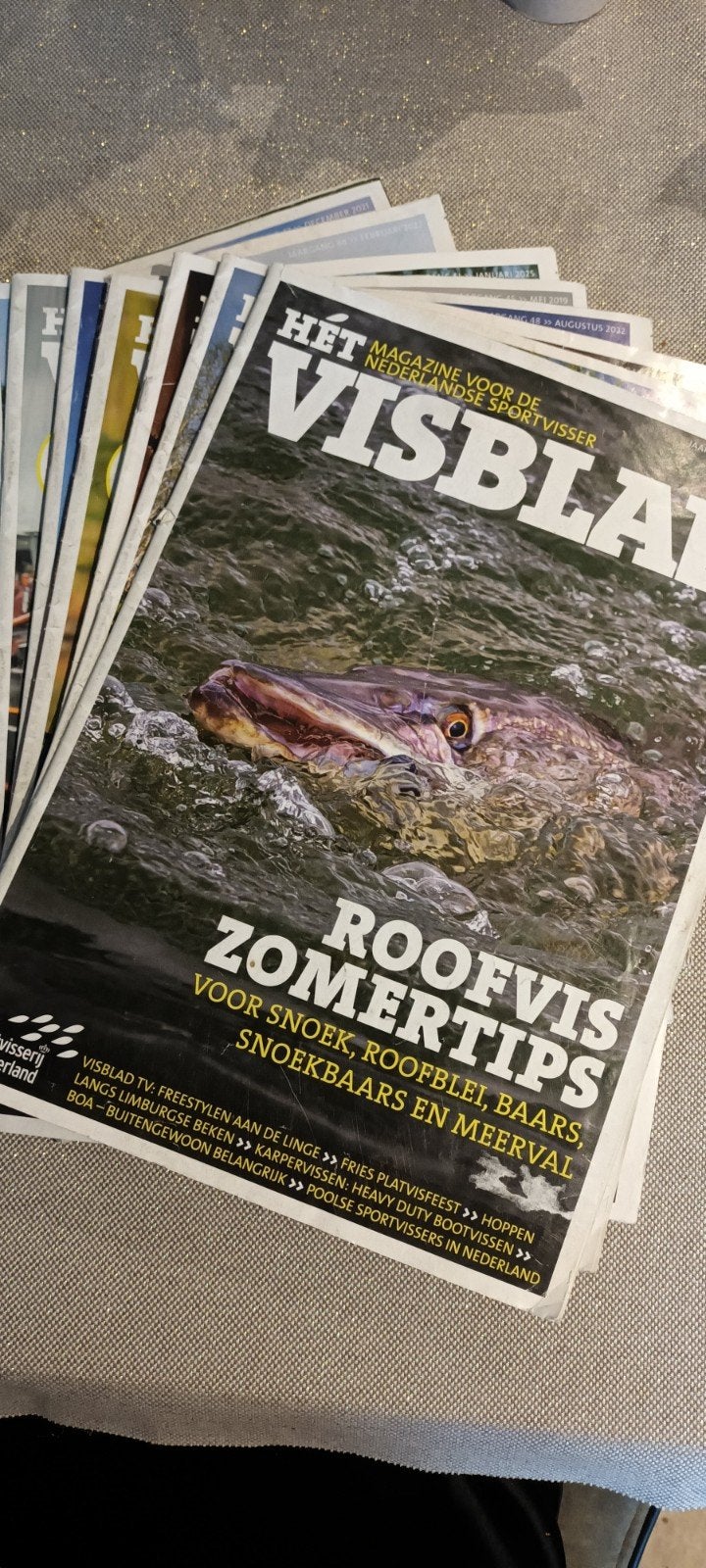 visbladen, Boeken, Ophalen of Verzenden, Gelezen, Sport en Vrije tijd