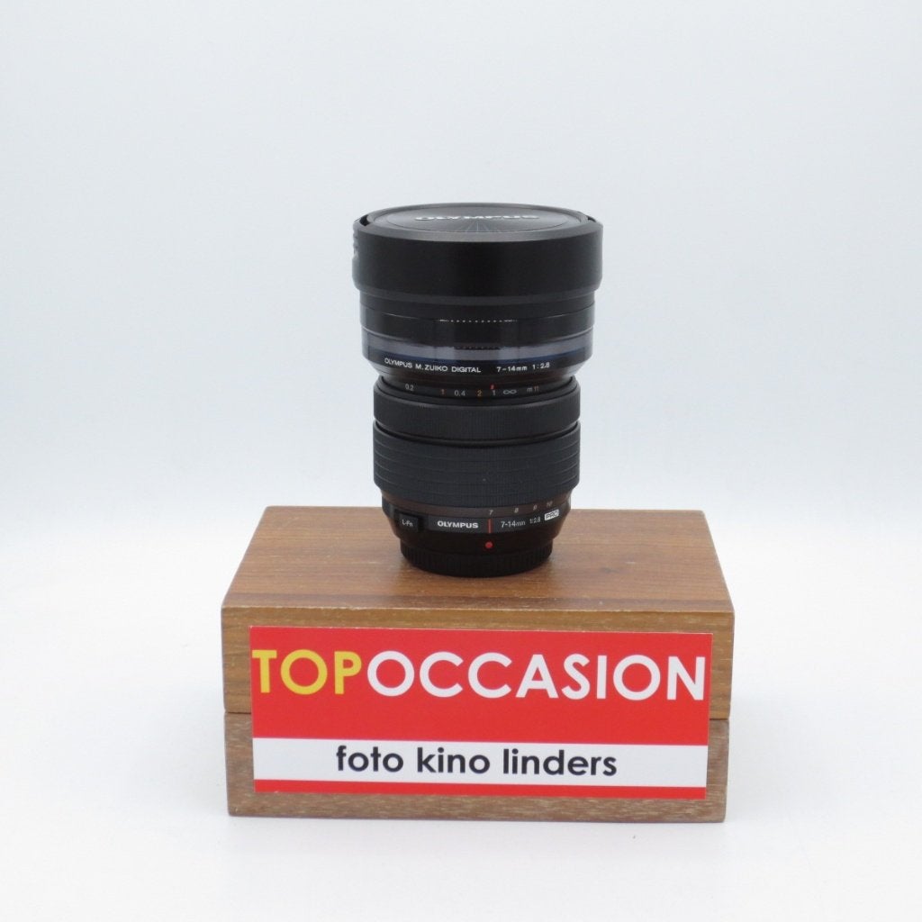 OCCASION: Olympus M.Zuiko 7-14mm F2.8 PRO, Audio, Tv en Foto, Gebruikt, Micro Four Thirds, Olympus, Lensdoppen