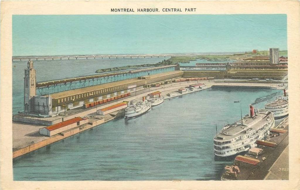 381-177-021 Montreal Harbour Central Part, Verzenden, Voor 1920, Overig Europa