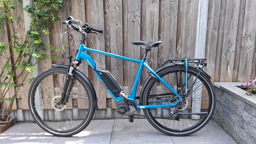 STELLA Morena Blue elektrische heren fiets te koop, Fietsen en Brommers, Fietsen | Dames | Damesfietsen, Gebruikt, Versnellingen