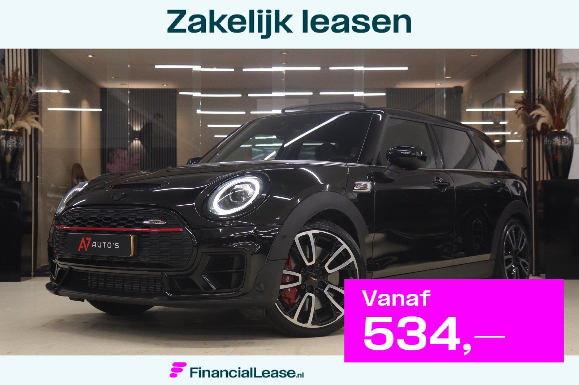 Mini Clubman 2.0 JCW ALL4 Thunder Pack PANO/CARPLAY/KEYLESS/, Automaat, 1998 cc, Gebruikt, 4 cilinders
