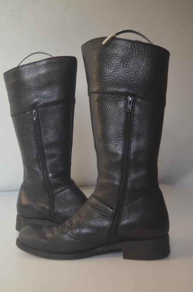 JJ Footwear laarzen maat 40 zwart leer, Kleding | Dames, Schoenen, Ophalen, Hoge laarzen, Zwart, JJ