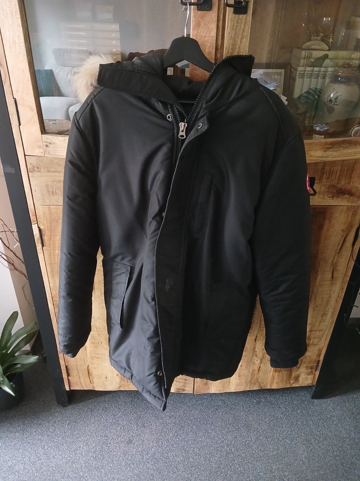 Warme heren winterjas, maat xl., Zwart, Ophalen of Verzenden, Montazini, Maat 56/58 (XL)