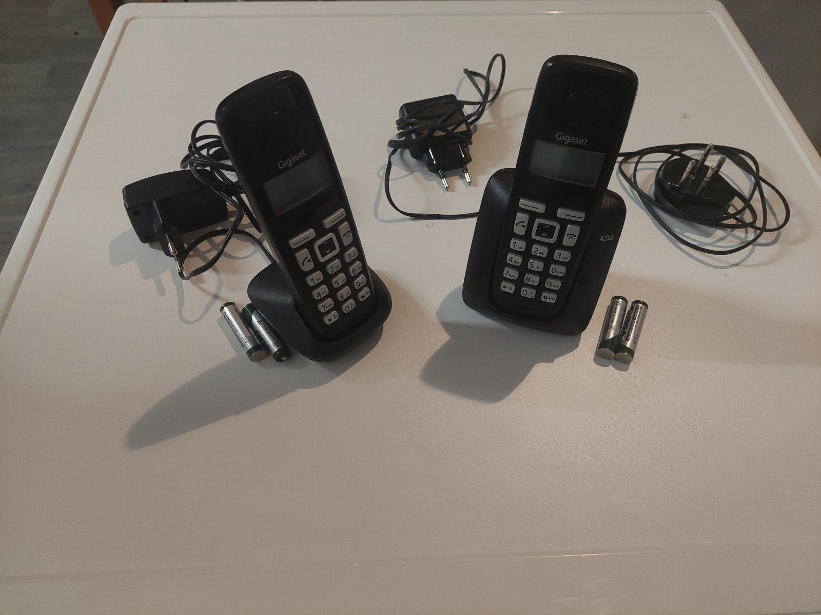 Gigaset A220 Zwart - Set van 2 draadloze telefoons, Ophalen of Verzenden, Gebruikt, 2 handsets