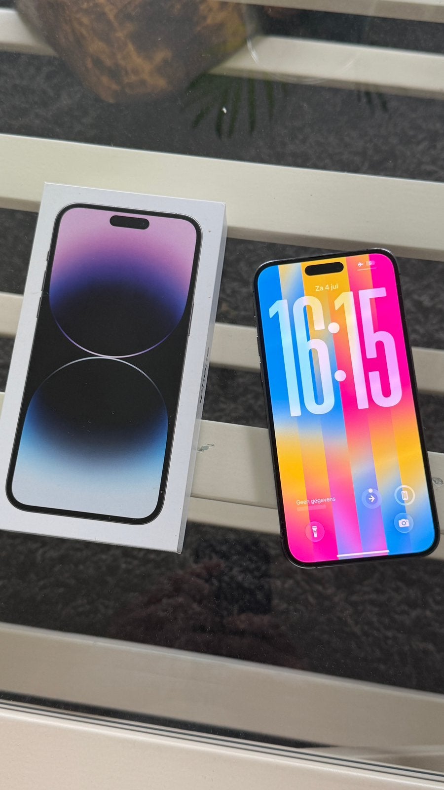 iPhone 14 Pro Max 256GB Deep Purple, Paars, Zo goed als nieuw, IPhone 14 Pro Max, Ophalen