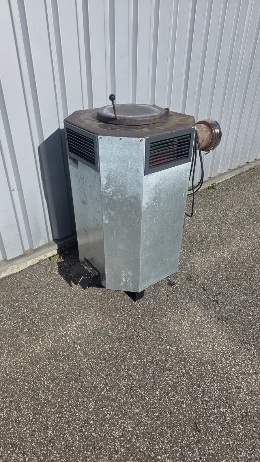 Houtkachel met ventilator, Ophalen, Zo goed als nieuw, Hout, Houtkachel