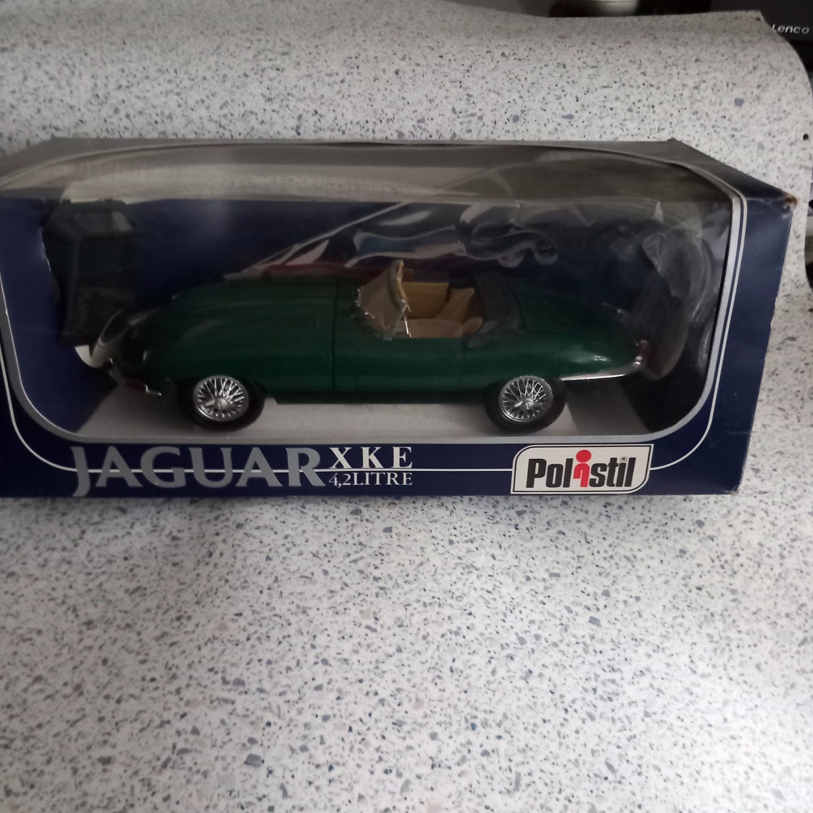 Jaguar E-type Roadster Polistil groen, Ophalen of Verzenden, Nieuw, Overige merken