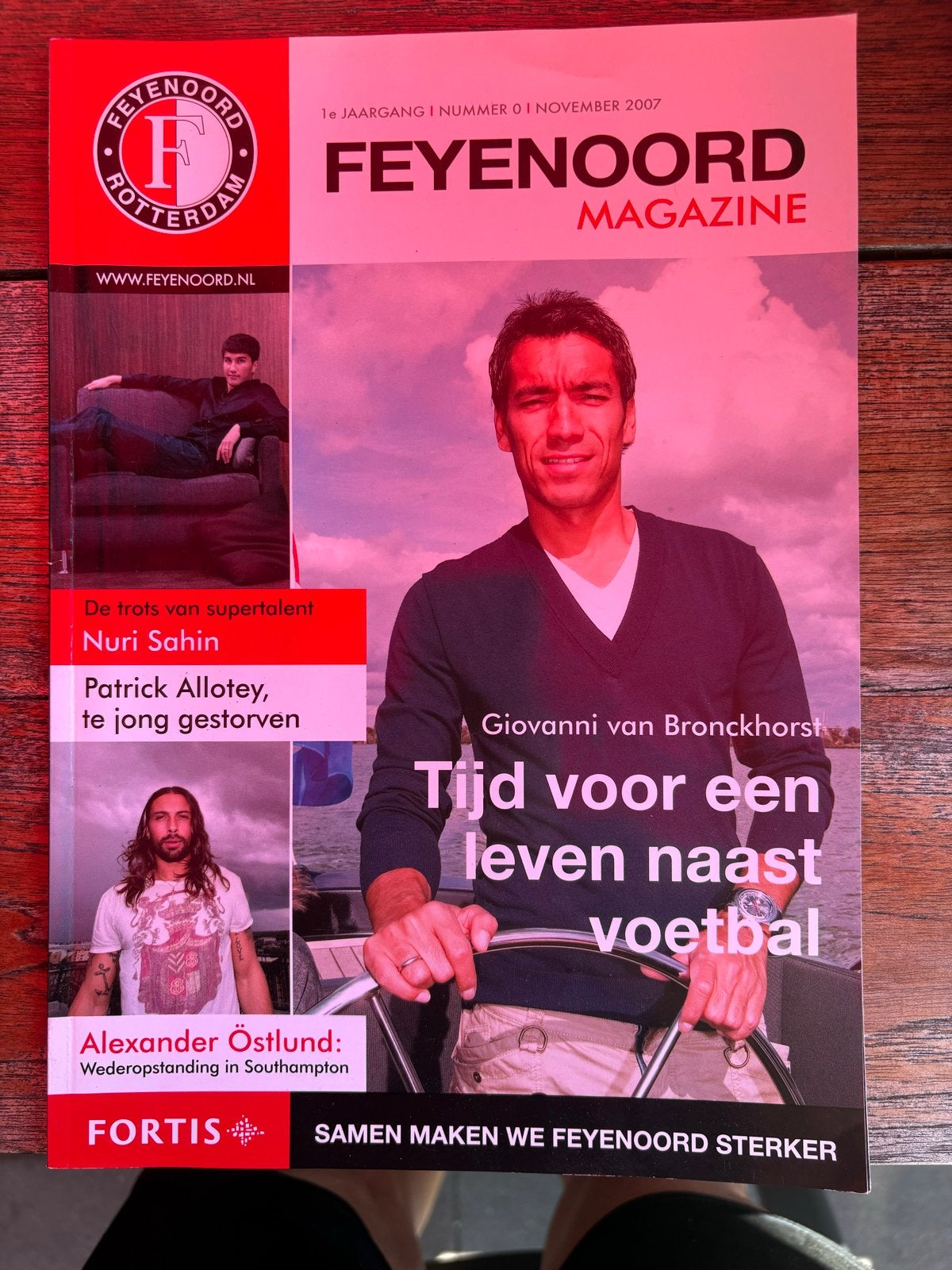 Feyenoord Magazine november 2007 - Giovanni van Bronckhorst, Ophalen of Verzenden, Gelezen, Sport en Vrije tijd