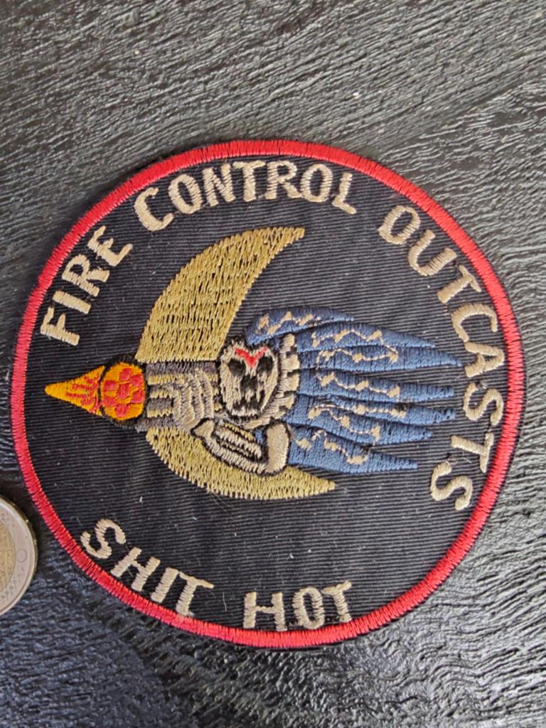 Patch , Air Force Vietnam AC-130 Fire Control Outcasts Spect, Ophalen of Verzenden, Luchtmacht, Amerika, Embleem of Badge